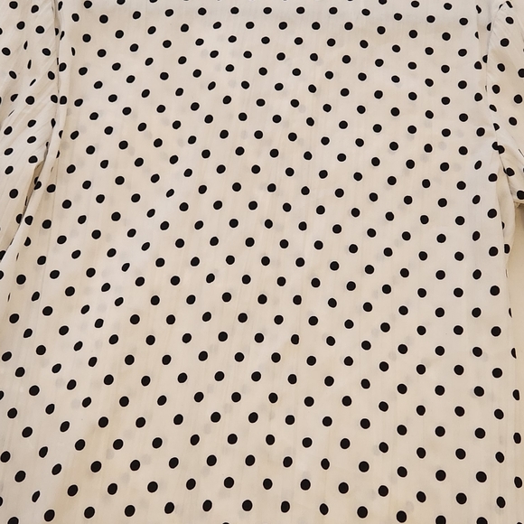 Zara Polka Dot Blouse Size XS. Fits size S as well - Picture 5 of 14
